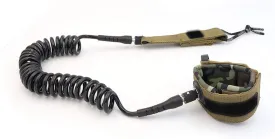 10FT/9FT 7MM Surfboard Leash SUP Coiled Leash SUP Paddle Webbing Paddle Board Surf Leg Rope(7mm 10ft d)