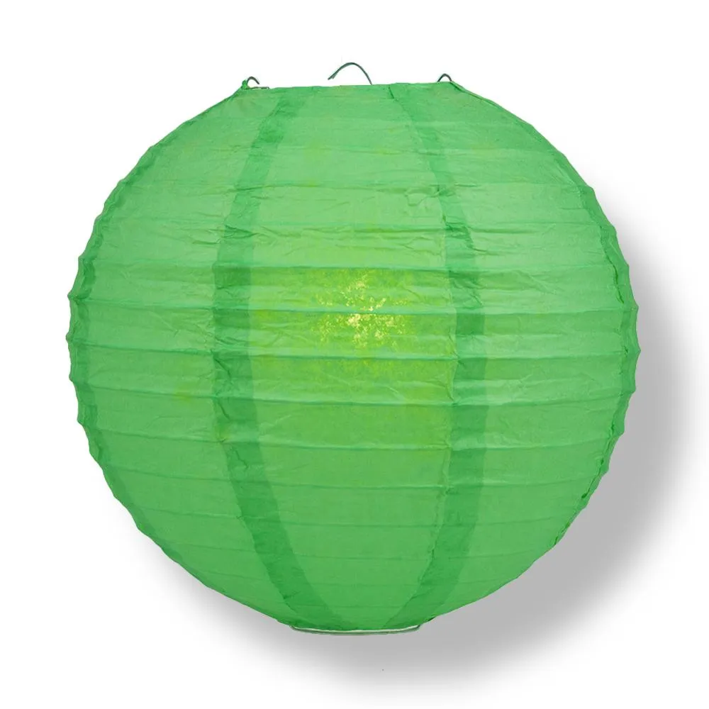 14 Inch Christmas Holiday Mix Paper Lantern String Light COMBO Kit (21 FT, EXPANDABLE, White Cord)