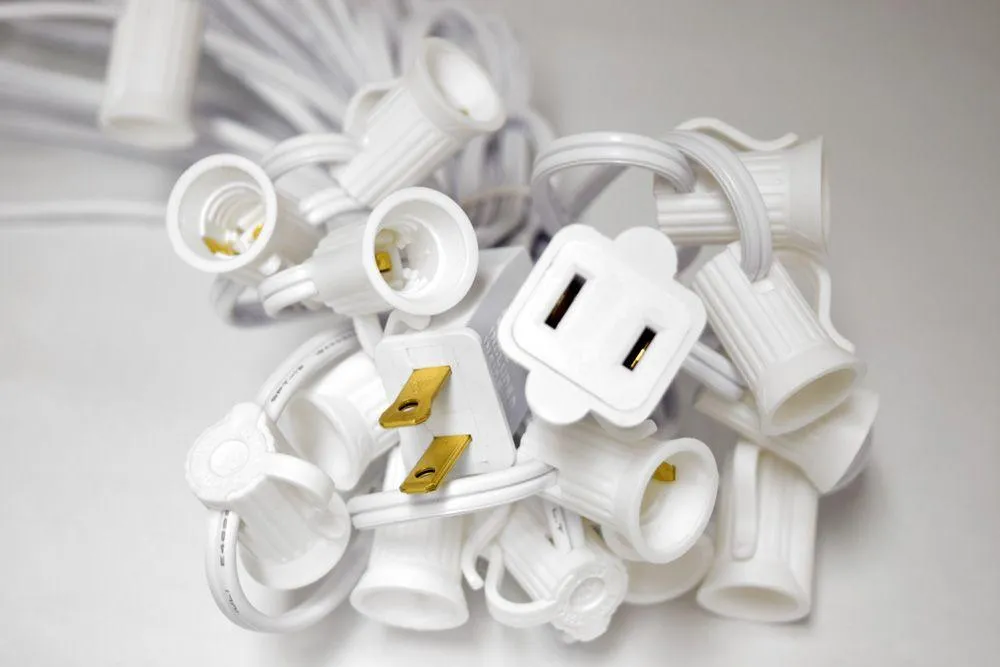 14 Inch Christmas Holiday Mix Paper Lantern String Light COMBO Kit (21 FT, EXPANDABLE, White Cord)