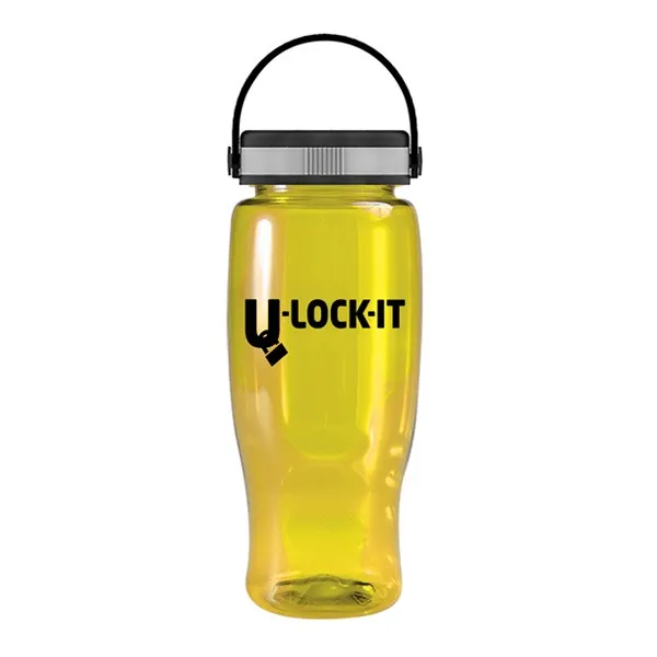 27 Oz. Poly-Pure Transparent Bottle - EZ-Grip Lid (Q212722)