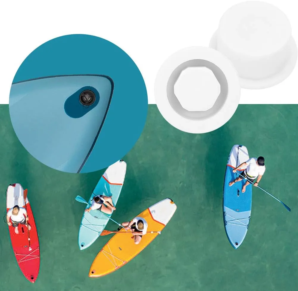 2Pcs PVC Surfboard Vent Hole Plug Paddle Board Vent Hole Surfing Auto Valve Waterproof Accessory