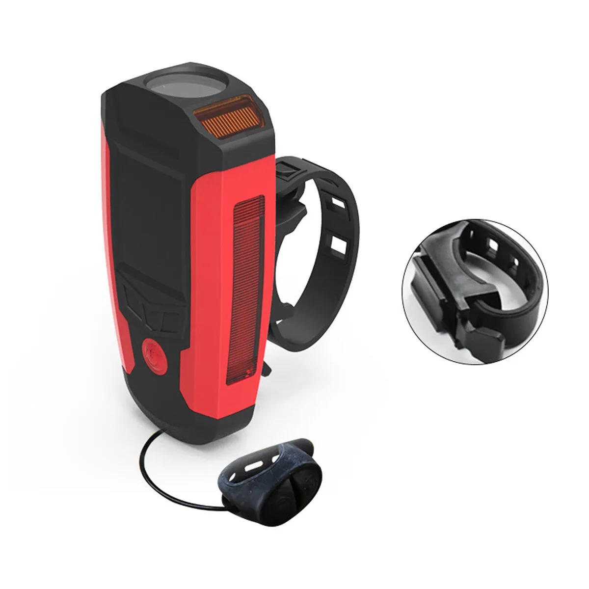 3-in-1 300LM COB Bike Headlight LCD Screen 5-Modes Bicycle Frame Lamp 130dB Bike Horn Waterproof Outdoor Cycling