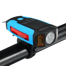 3-in-1 300LM COB Bike Headlight LCD Screen 5-Modes Bicycle Frame Lamp 130dB Bike Horn Waterproof Outdoor Cycling