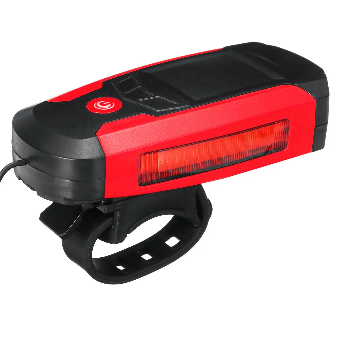 3-in-1 300LM COB Bike Headlight LCD Screen 5-Modes Bicycle Frame Lamp 130dB Bike Horn Waterproof Outdoor Cycling