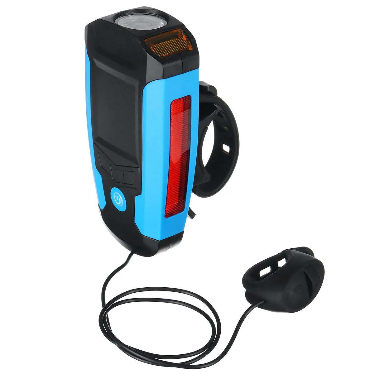 3-in-1 300LM COB Bike Headlight LCD Screen 5-Modes Bicycle Frame Lamp 130dB Bike Horn Waterproof Outdoor Cycling