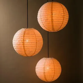 3-Pack 12" Cloud Dragon Japanese Kozo Unryu Fibrous Paper Lantern Shade