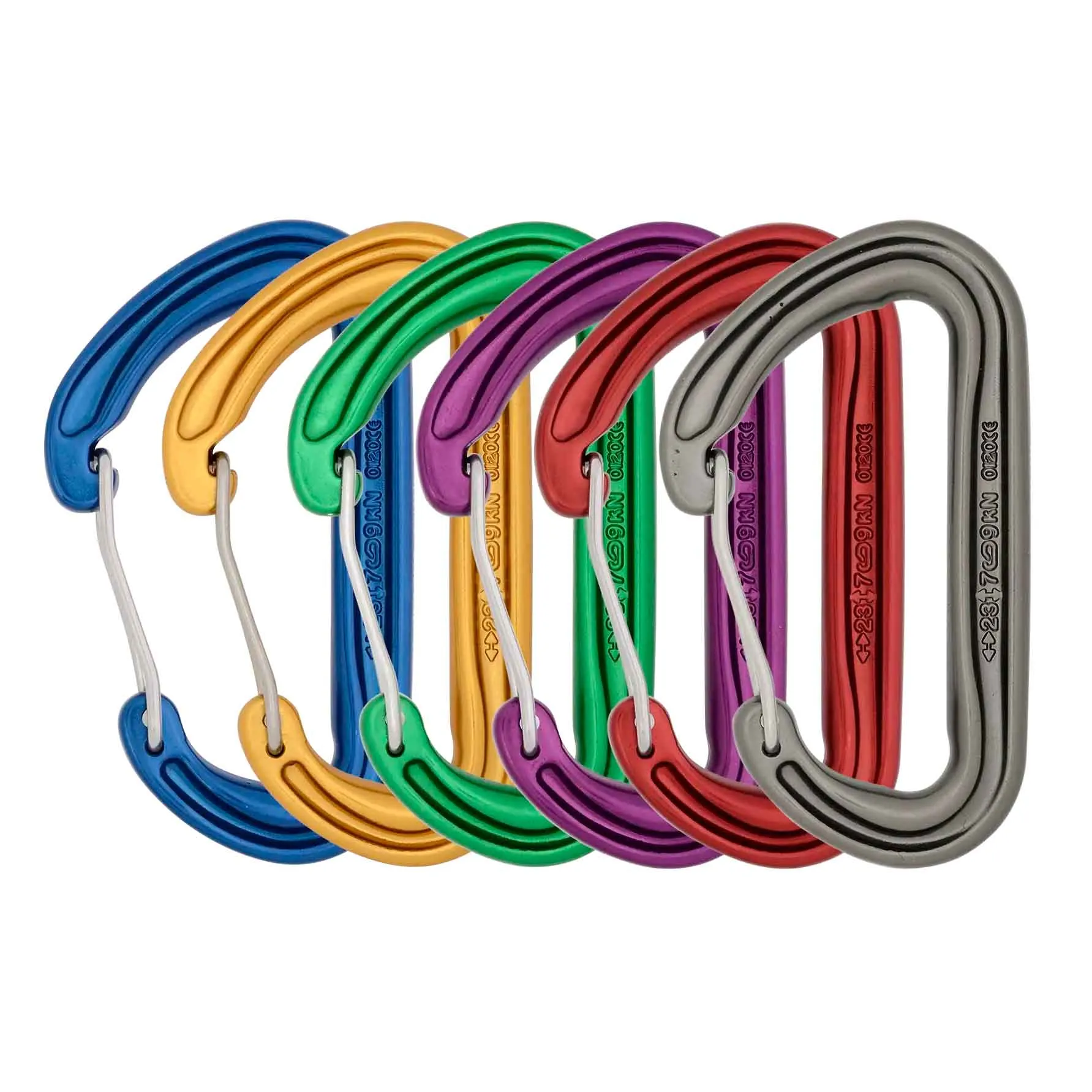 6 Pack Phantom Wiregate Carabiner - Climbing Hardware