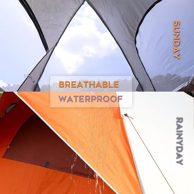 Backpacking Camping Tent Lightweight Portable Waterproof with Carrying Bag for Outdoor Summer Beach