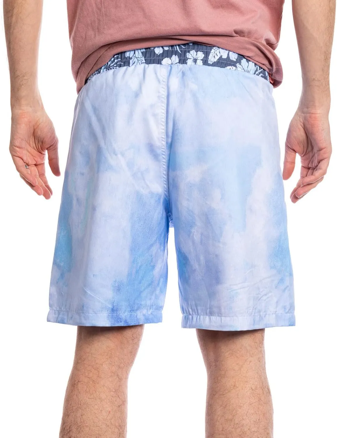 Calhoun NHL Mens Team Logo Watercolor Boardshort Swim Trunk