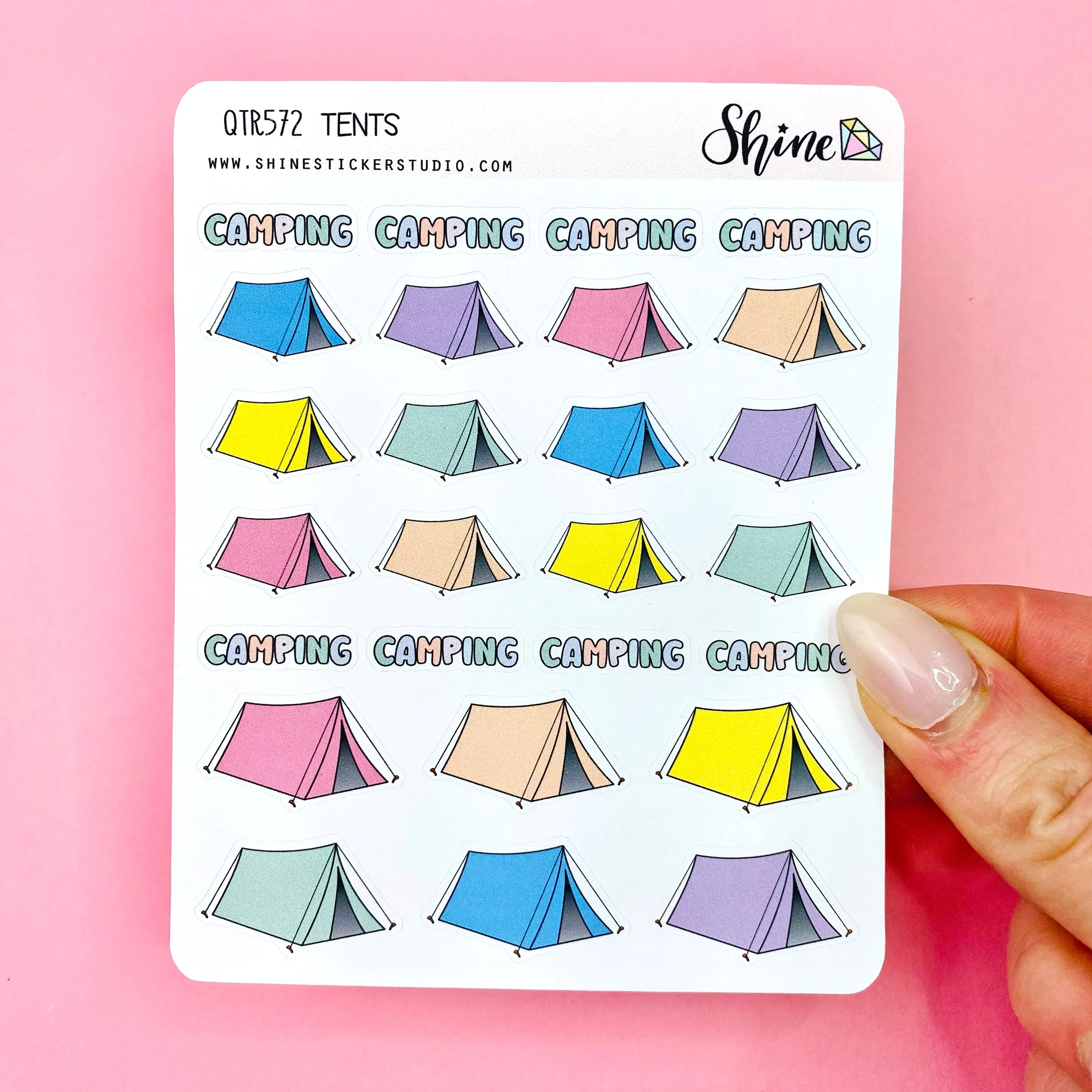 CLEARANCE Camping Tents Stickers
