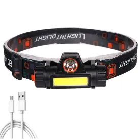 Flashlights Headlamps Portable Powerful Cob Led Headlamp With Usb Rechargeable