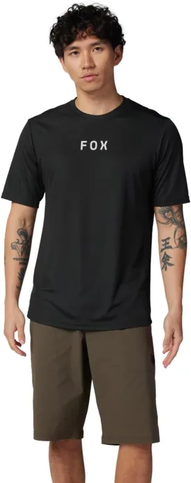 Fox Racing Men's Ranger Short Sleeve Mountain Bike Jersey, Black Moth, Large