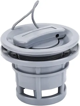 Gray PVC Boat Valve, Kayak Valve Replacement, Double Seal Boating Enthusiasts for Most Inflatable Boats Kayaks for River Rafts