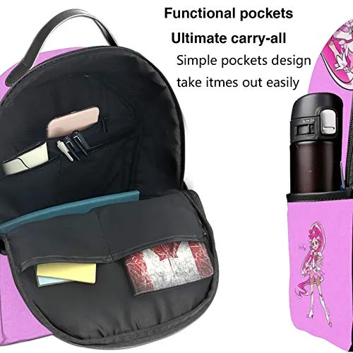 Heartcatch Precure - Cure Blossom Graphic Student School Bag School Cycling Leisure Travel Camping Outdoor Backpack