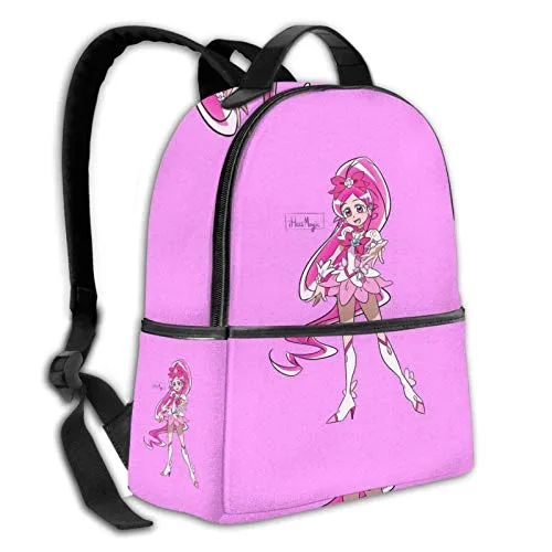 Heartcatch Precure - Cure Blossom Graphic Student School Bag School Cycling Leisure Travel Camping Outdoor Backpack