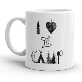 I Leaf To Camp Mug