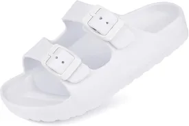 Kids Slides Sandals Double Buckle Adjustable Boys Girls