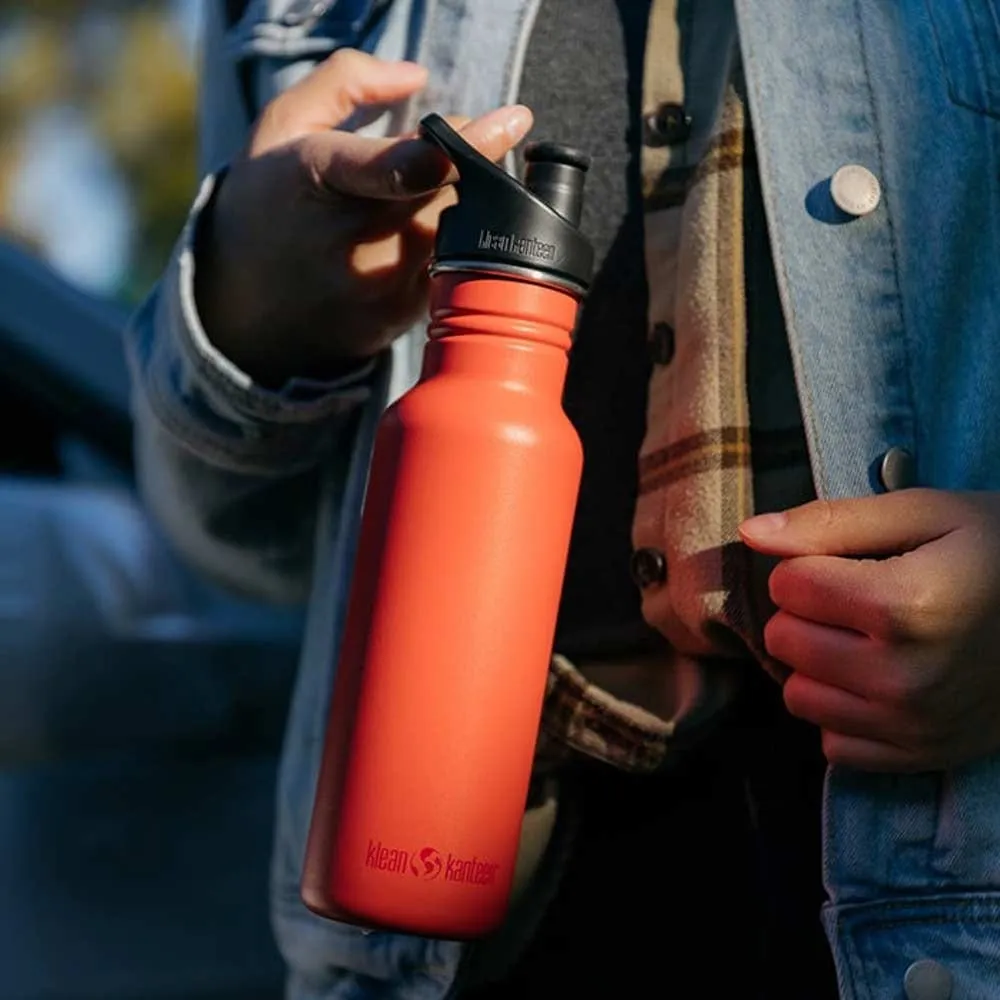 Klean Kanteen 18oz 532ml Classic Water Bottle Sport Cap