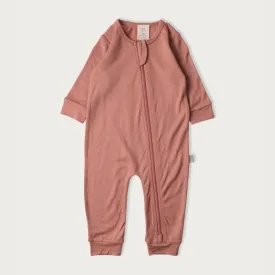 Merino Footless All in One | Rose