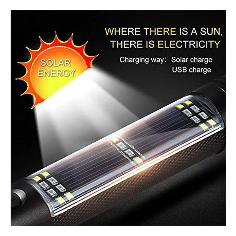 Multi-Functional High Power Emergency Solar Flashlight DB-171