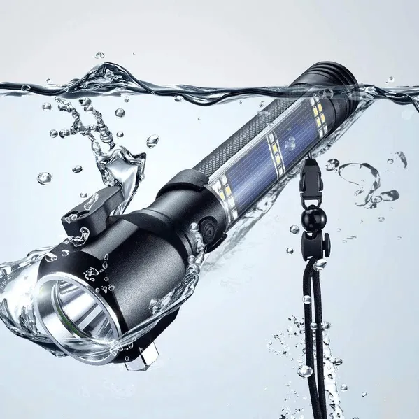 Multi-Functional High Power Emergency Solar Flashlight DB-171