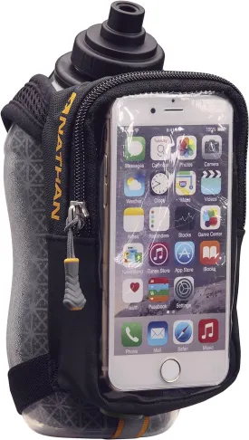Nathan Speedview Flask, Handheld Water Bottle & Phone Case Holder, Insulated for Running & Walking, 18Oz