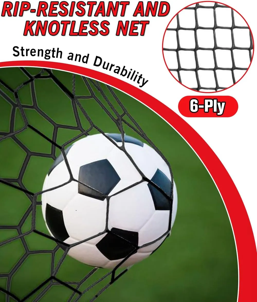Queension Kids Soccer Goals for Backyard, 3.5x3 ft Pop Up Soccer Goal for Toddler Ages 3-5,8-12, Football Net Training Equipment with Carry Bag for Youth Outdoor Sports Games