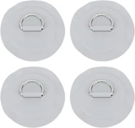 Srliya D Ring Patch,Round Lightweight D Ring PVC Patch for Inflatable Boat Raft Dinghy Kayak 4PCS
