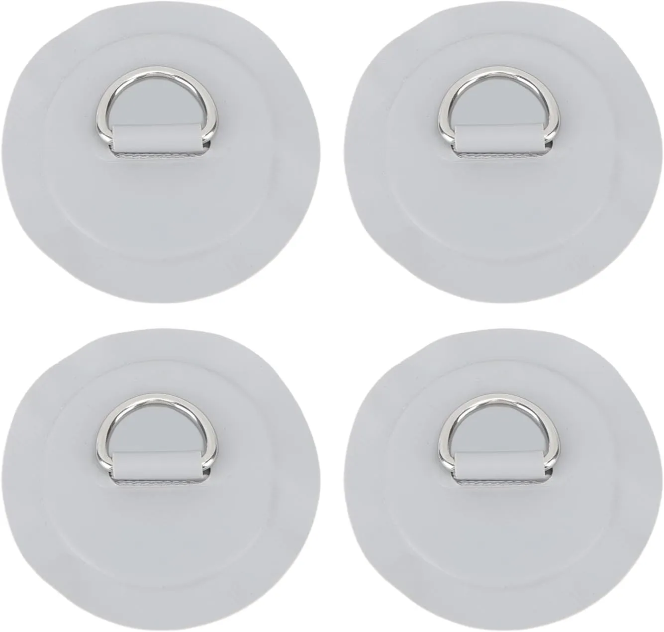 Srliya D Ring Patch,Round Lightweight D Ring PVC Patch for Inflatable Boat Raft Dinghy Kayak 4PCS
