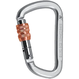 Steel D Screwgate Carabiner (D-KL-S)
