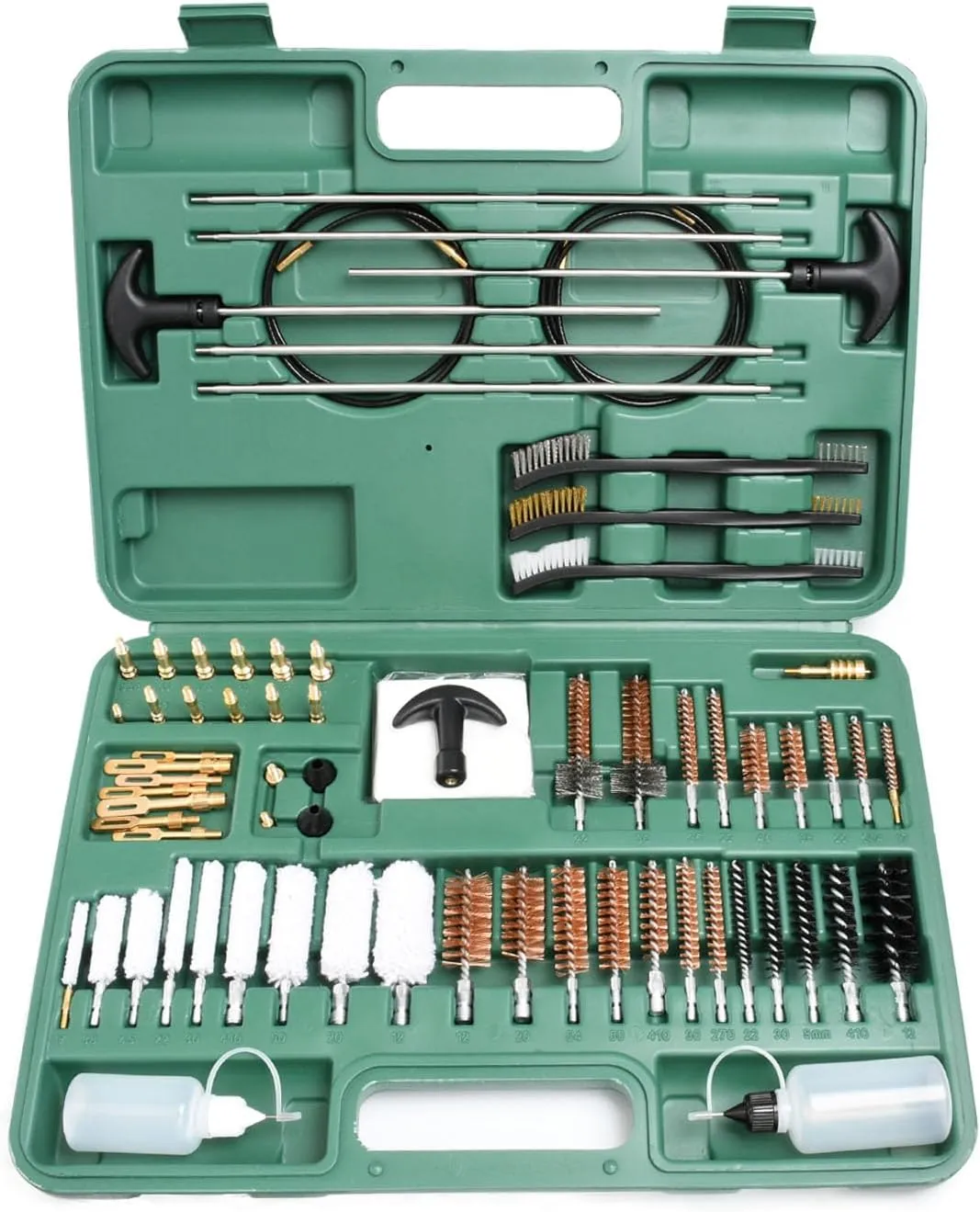 Universal Cleaning Kit for All Guns - Brushes for Pistol, Handgun, Shotgun, Rifle - Elite Brass Rods and Accessories for Men