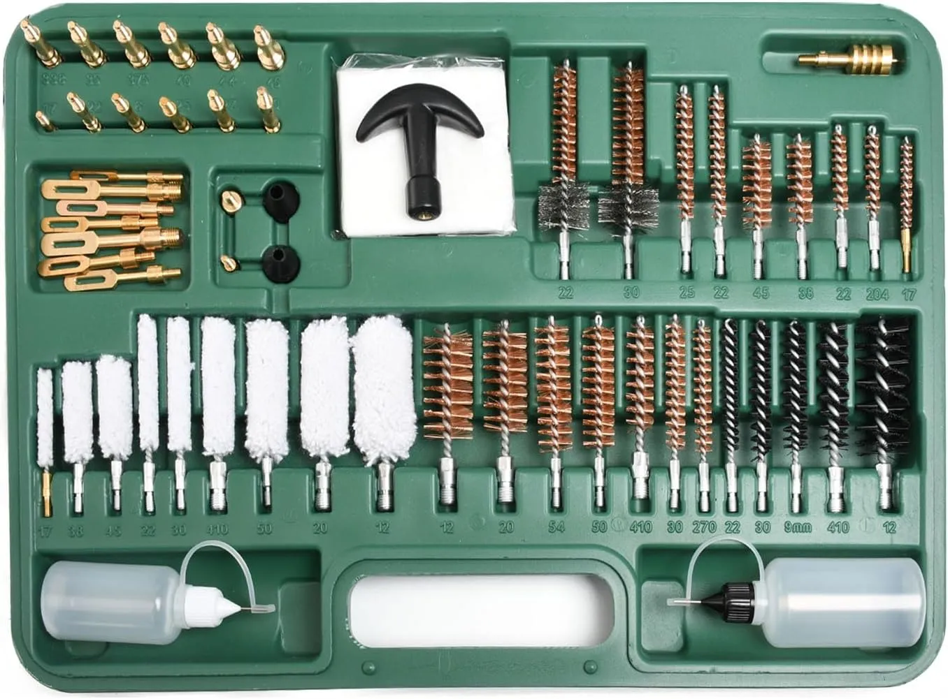 Universal Cleaning Kit for All Guns - Brushes for Pistol, Handgun, Shotgun, Rifle - Elite Brass Rods and Accessories for Men