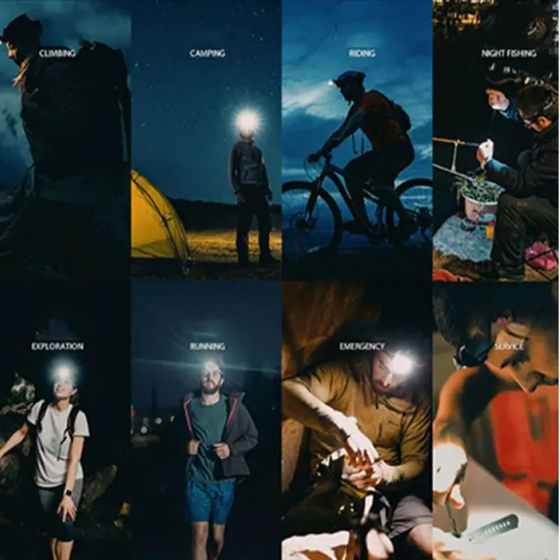 USB Rechargeable Headlamp Super Bright Head Torch FA-T125