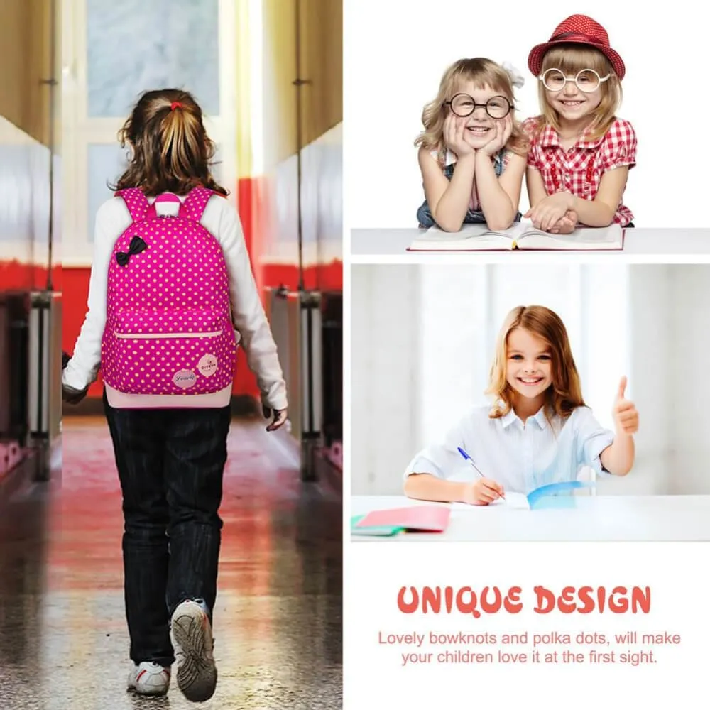 Vbiger  School Bag Waterproof Nylon Shoulder Day pack Polka Dot Backpacks