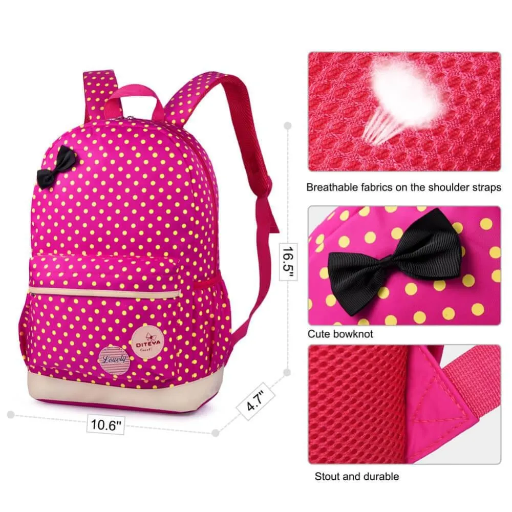 Vbiger  School Bag Waterproof Nylon Shoulder Day pack Polka Dot Backpacks