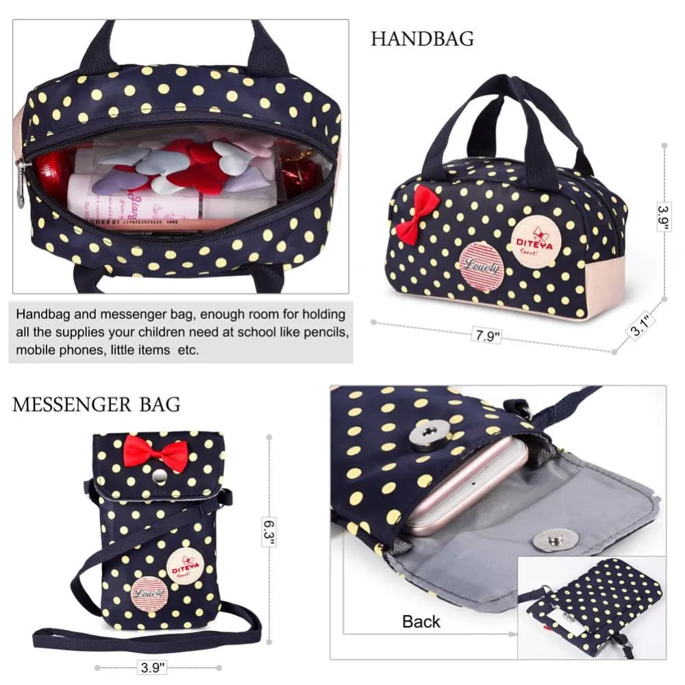 Vbiger  School Bag Waterproof Nylon Shoulder Day pack Polka Dot Backpacks
