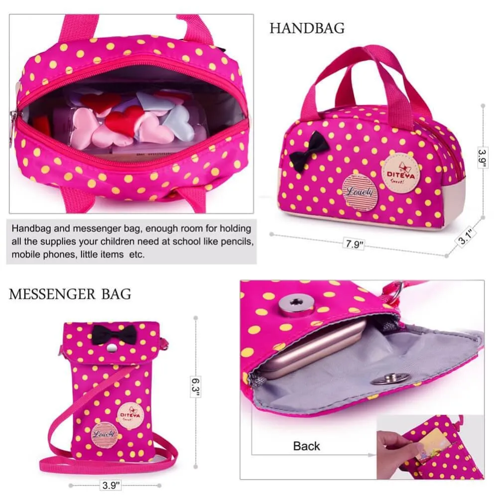 Vbiger  School Bag Waterproof Nylon Shoulder Day pack Polka Dot Backpacks