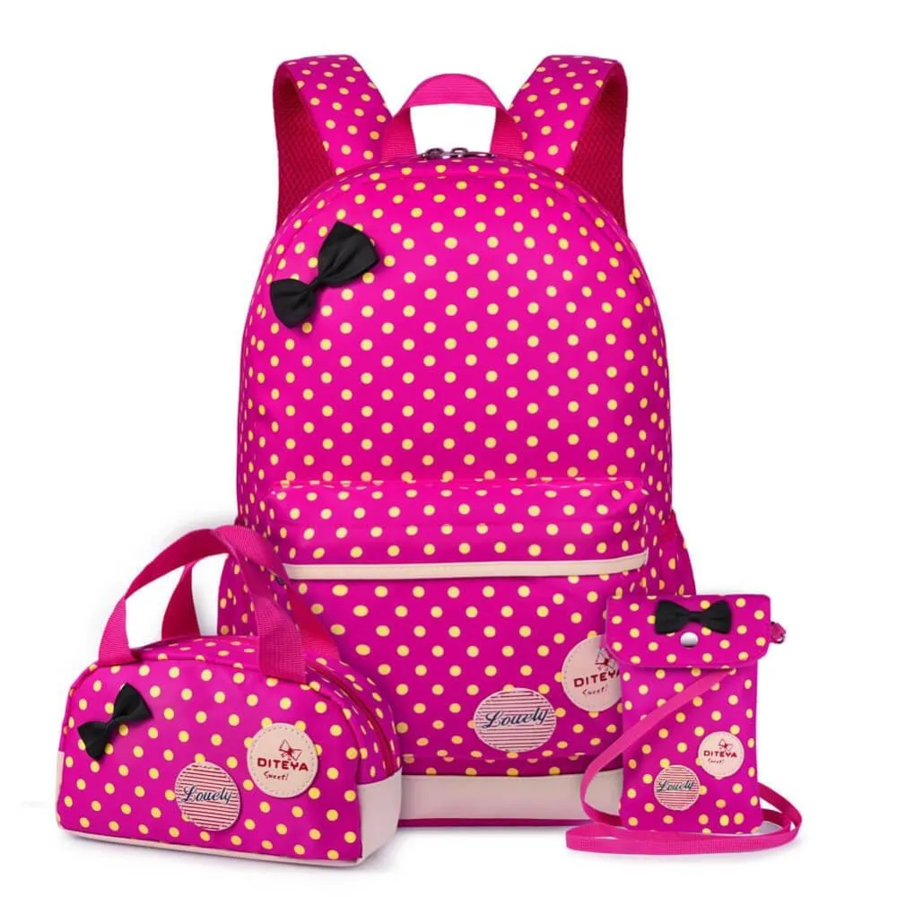 Vbiger  School Bag Waterproof Nylon Shoulder Day pack Polka Dot Backpacks