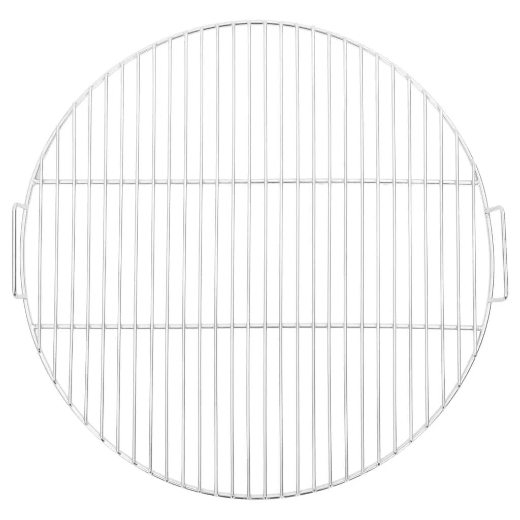 vidaXL BBQ Grill Grate with Handles Round Ø54 cm 304 Stainless Steel
