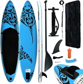 YAFF Inflatable Stand Up Paddleboard Set 120.1"x29.9"x5.9" Blue (25.08lbs)