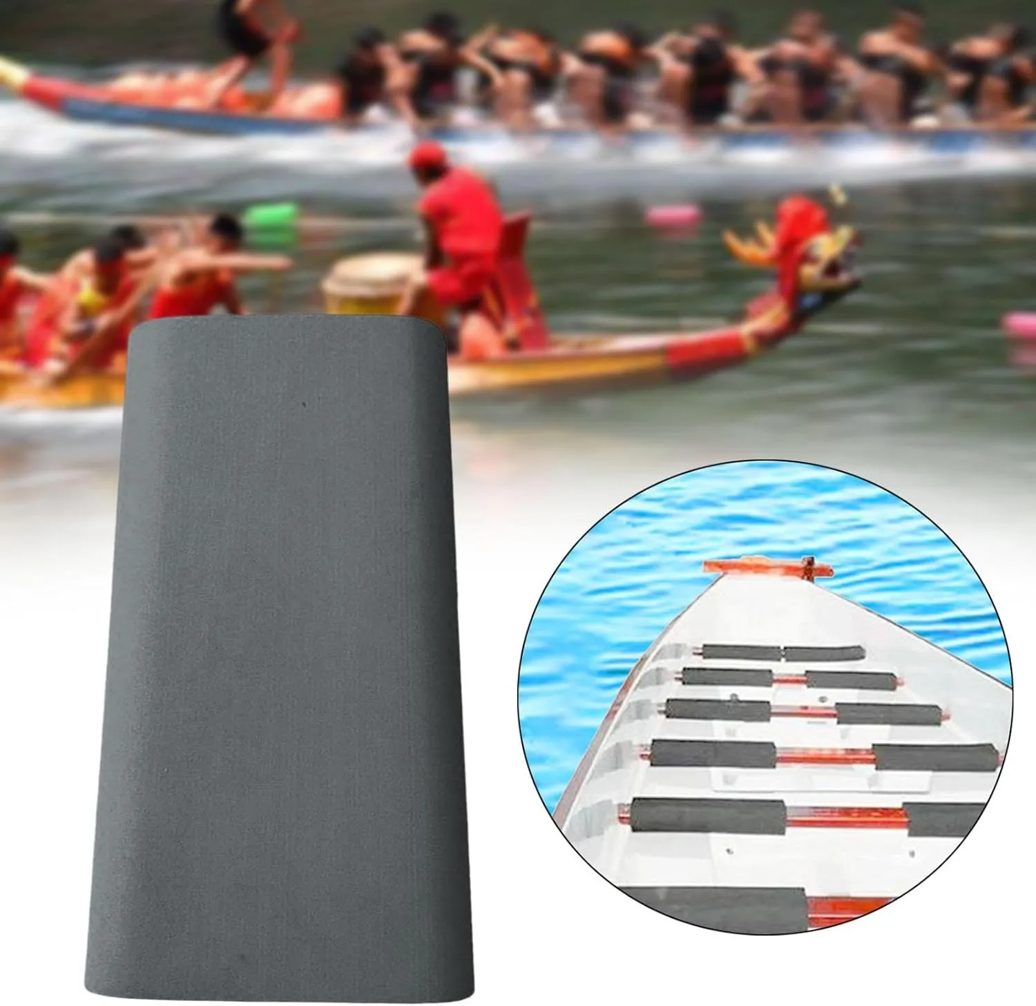 Yiju Dragon Boat Cushion, Dragon Boat Seat Pad, Gray